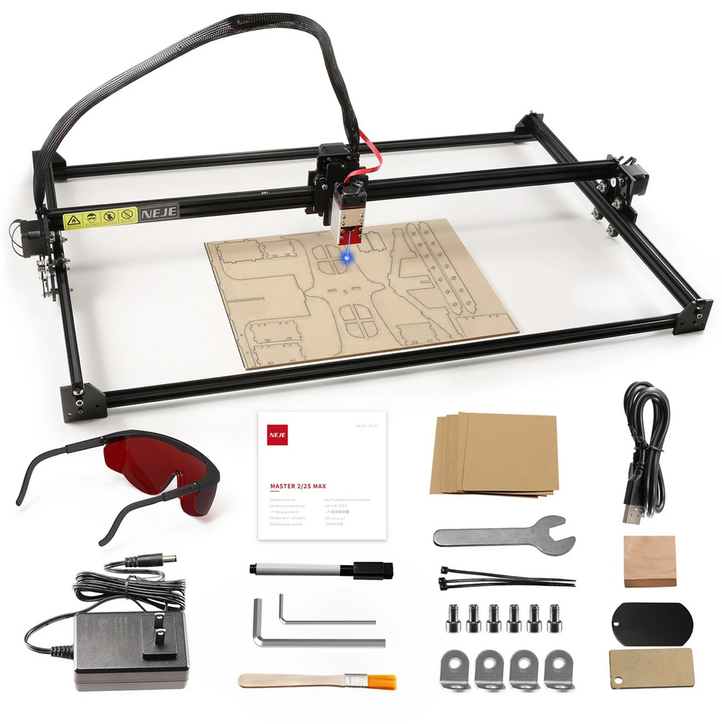 Macchina per incisione laser con incisore laser CNC 40W, area di incisione  410x400mm